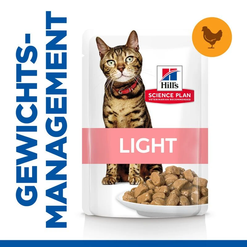 Hills Science Plan Feline Adult Light Huhn Frischebeutel Für Katzen 12 X 85 G Huhn Frischebeutel 4 Hills Science Plan Feline Adult Light Huhn Frischebeutel Für Katzen 12 X 85 G Huhn Frischebeutel – Bild 2