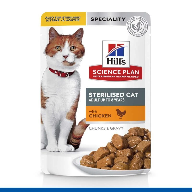 Hills Science Plan Feline Sterilised Cat Adult Huhn Frischebeutel 12 X 85 G Huhn Frischebeutel 5 Hills Science Plan Feline Sterilised Cat Adult Huhn Frischebeutel 12 X 85 G Huhn Frischebeutel – Bild 4