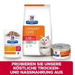 Hills Feline C/d Multicare Stress Lachs Frischebeutel Für Katzen 12 X 85 G Lachs Frischebeutel -Haustier Lieferungen Geschäft 1J6KnK8ZGr0G 52742286303 6