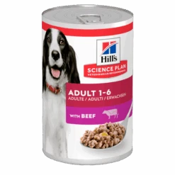 Hills Science Plan Canine Adult Rind Dosenfutter Für Hunde 12 X 370 G Dosenfutter Mit Rind