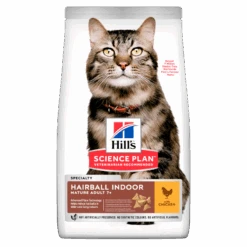 Hills Science Plan Feline Mature Adult 7+ Hairball Indoor Trockenfutter 6 X 1,5 Kg Trockenfutter