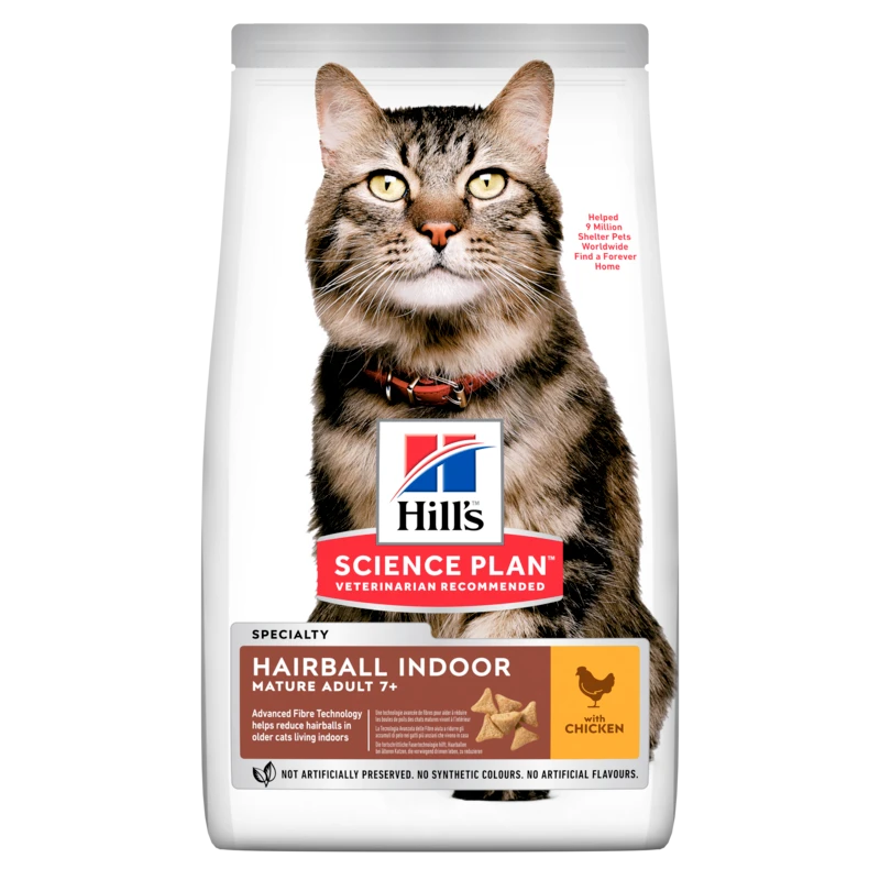 Hills Science Plan Feline Mature Adult 7+ Hairball Indoor Trockenfutter 6 X 1,5 Kg Trockenfutter 3 Hills Science Plan Feline Mature Adult 7+ Hairball Indoor Trockenfutter 6 X 1,5 Kg Trockenfutter