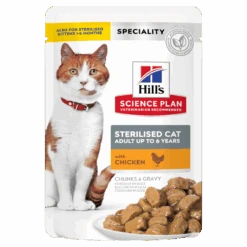 Hills Science Plan Feline Sterilised Cat Adult Huhn Frischebeutel 12 X 85 G Huhn Frischebeutel