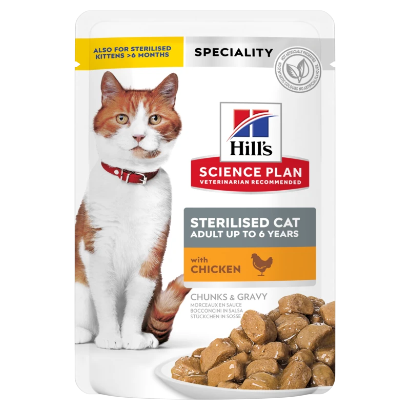 Hills Science Plan Feline Sterilised Cat Adult Huhn Frischebeutel 12 X 85 G Huhn Frischebeutel 2 Hills Science Plan Feline Sterilised Cat Adult Huhn Frischebeutel 12 X 85 G Huhn Frischebeutel