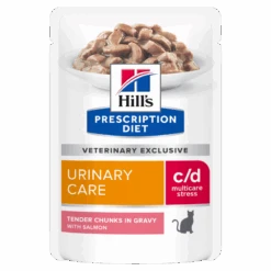Hills Feline C/d Multicare Stress Lachs Frischebeutel Für Katzen 12 X 85 G Lachs Frischebeutel