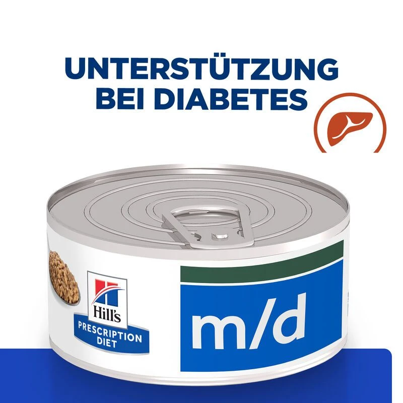 Hills M/d Dosenfutter Bei Katzendiabetes 24 X 156 G Dosen Feingehackt 4 Hills M/d Dosenfutter Bei Katzendiabetes 24 X 156 G Dosen Feingehackt – Bild 2