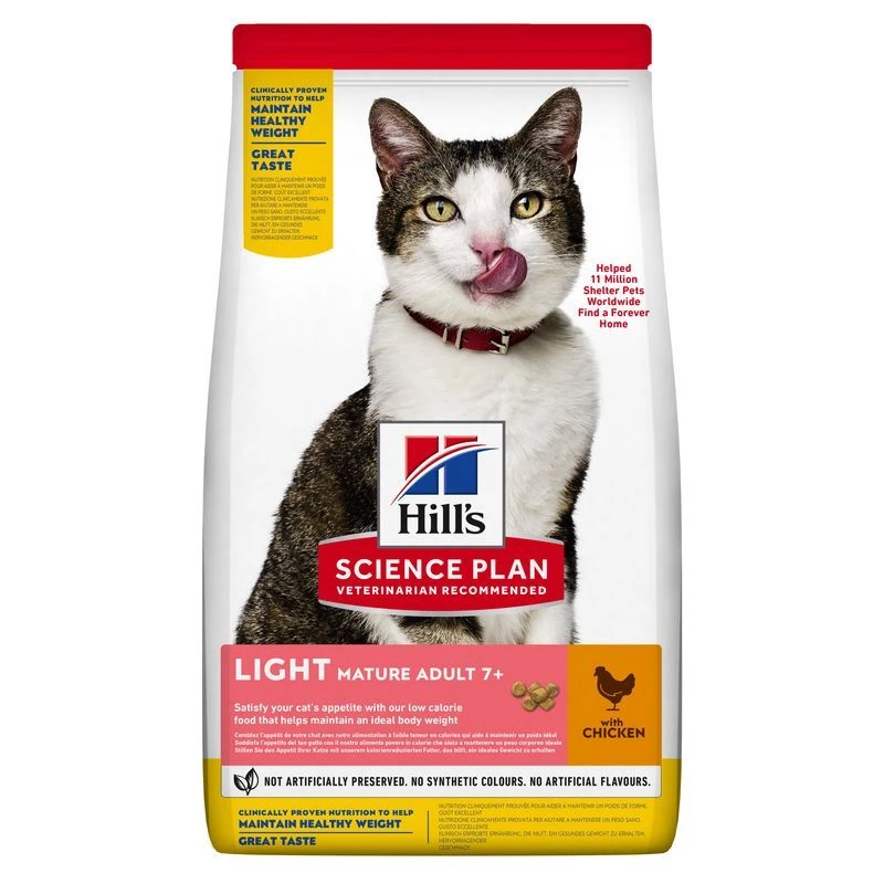 Hills Science Plan Feline Mature Adult/Senior 7+ Light Trockenfutter Mit Huhn 6 X 1,5 Kg Trockenfutter Für Katzen 3 Hills Science Plan Feline Mature Adult/Senior 7+ Light Trockenfutter Mit Huhn 6 X 1,5 Kg Trockenfutter Für Katzen