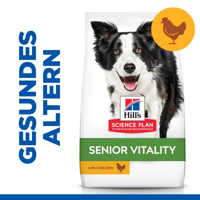 Hills Science Plan Canine Senior Vitality Medium Mature Adult 7+ Trockenfutter Mit Huhn & Reis 14 Kgr Trockenfutter Mit Huhn & Reis 4 Hills Science Plan Canine Senior Vitality Medium Mature Adult 7+ Trockenfutter Mit Huhn & Reis 14 Kgr Trockenfutter Mit Huhn & Reis – Bild 2