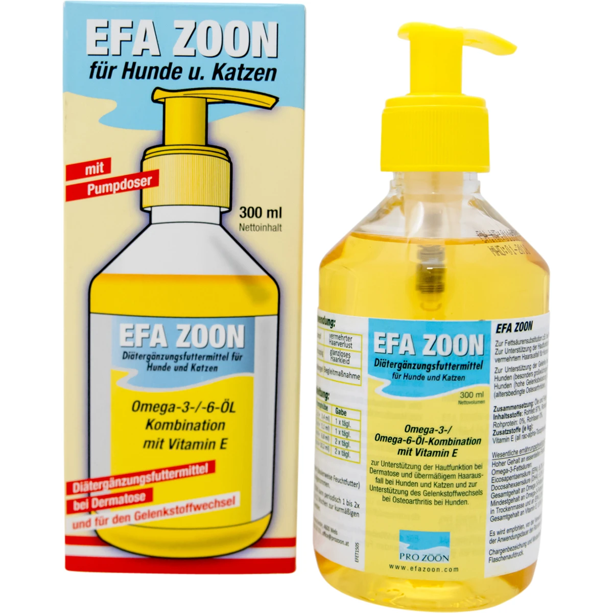 Pro Zoon EFA Zoon Bei Hauterkrankungen Und Haarausfall 300ml EFA Zoon 3 Pro Zoon EFA Zoon Bei Hauterkrankungen Und Haarausfall 300ml EFA Zoon