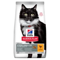 Neue Veröffentlichungen 19 Hills Science Plan Feline Mature Adult 7+ Sterilised Cat Huhn Trockenfutter 10 Kg Huhn Trockenfutter