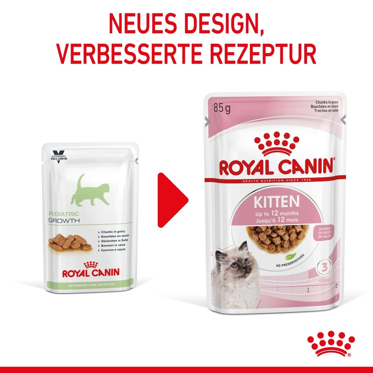 Royal Canin Kitten Second Age Für Kätzchen Bis Zum 12. Monat 12 X 85 G In Soße Frischebeutel 6 Royal Canin Kitten Second Age Für Kätzchen Bis Zum 12. Monat 12 X 85 G In Soße Frischebeutel – Bild 4