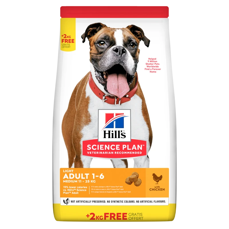 Hills Science Plan Canine Light Adult Medium Mit Huhn Trockenfutter 14 Kg Trockenfutter 3 Hills Science Plan Canine Light Adult Medium Mit Huhn Trockenfutter 14 Kg Trockenfutter
