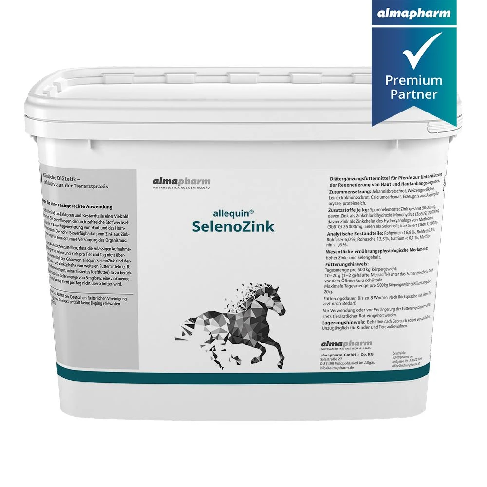 Almapharm Allequin SelenoZink Fürs Pferd 1 Kg Pulver Dose Für Pferde 6 Almapharm Allequin SelenoZink Fürs Pferd 1 Kg Pulver Dose Für Pferde – Bild 4