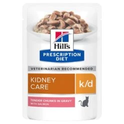 Hills Feline K/d Lachs Frischebeutel Für Katzen 12 X Lachs Frischebeutel