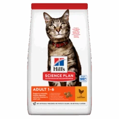 Hills Science Plan Feline Adult Trockenfutter Für Katzen 1,5 Kg Huhn Trockenfutter