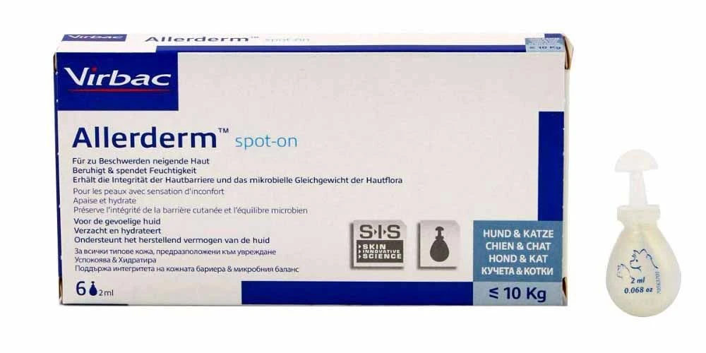 Virbac Allerderm Spot On Hund Katze 6 X 2 Ml Für Katzen Und Kleine Hunde 3 Virbac Allerderm Spot On Hund Katze 6 X 2 Ml Für Katzen Und Kleine Hunde