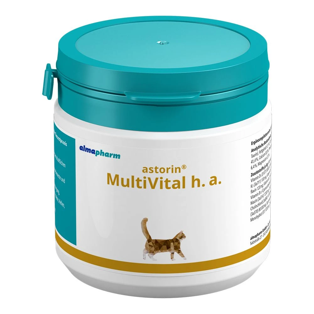 Almapharm Astorin MultiVital HA Katze Für Allergiker 100 G Pulver Dose Für Katzen – Bild 2