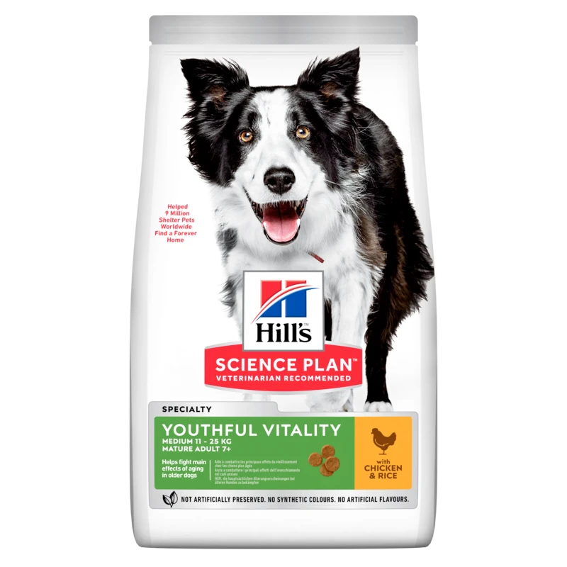 Hills Science Plan Canine Senior Vitality Medium Mature Adult 7+ Trockenfutter Mit Huhn & Reis 14 Kgr Trockenfutter Mit Huhn & Reis 3 Hills Science Plan Canine Senior Vitality Medium Mature Adult 7+ Trockenfutter Mit Huhn & Reis 14 Kgr Trockenfutter Mit Huhn & Reis