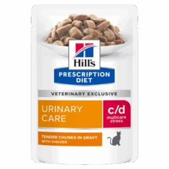 Hills Feline C/d Multicare Stress Huhn Frischebeutel Für Katzen 12 X 85 G Huhn Frischebeutel